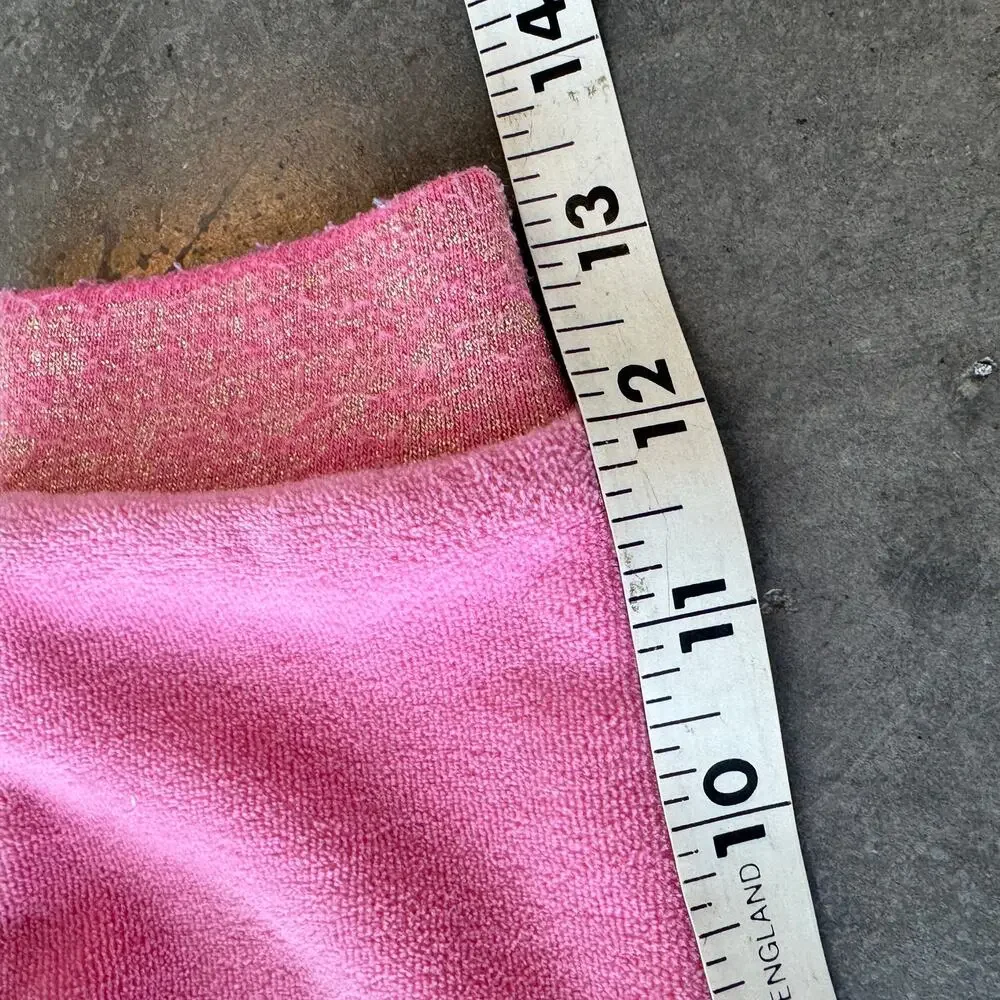 Vintage Y2K Juicy Couture 3T Pink Sparkle Soft Lounge Sweatpant Jogger